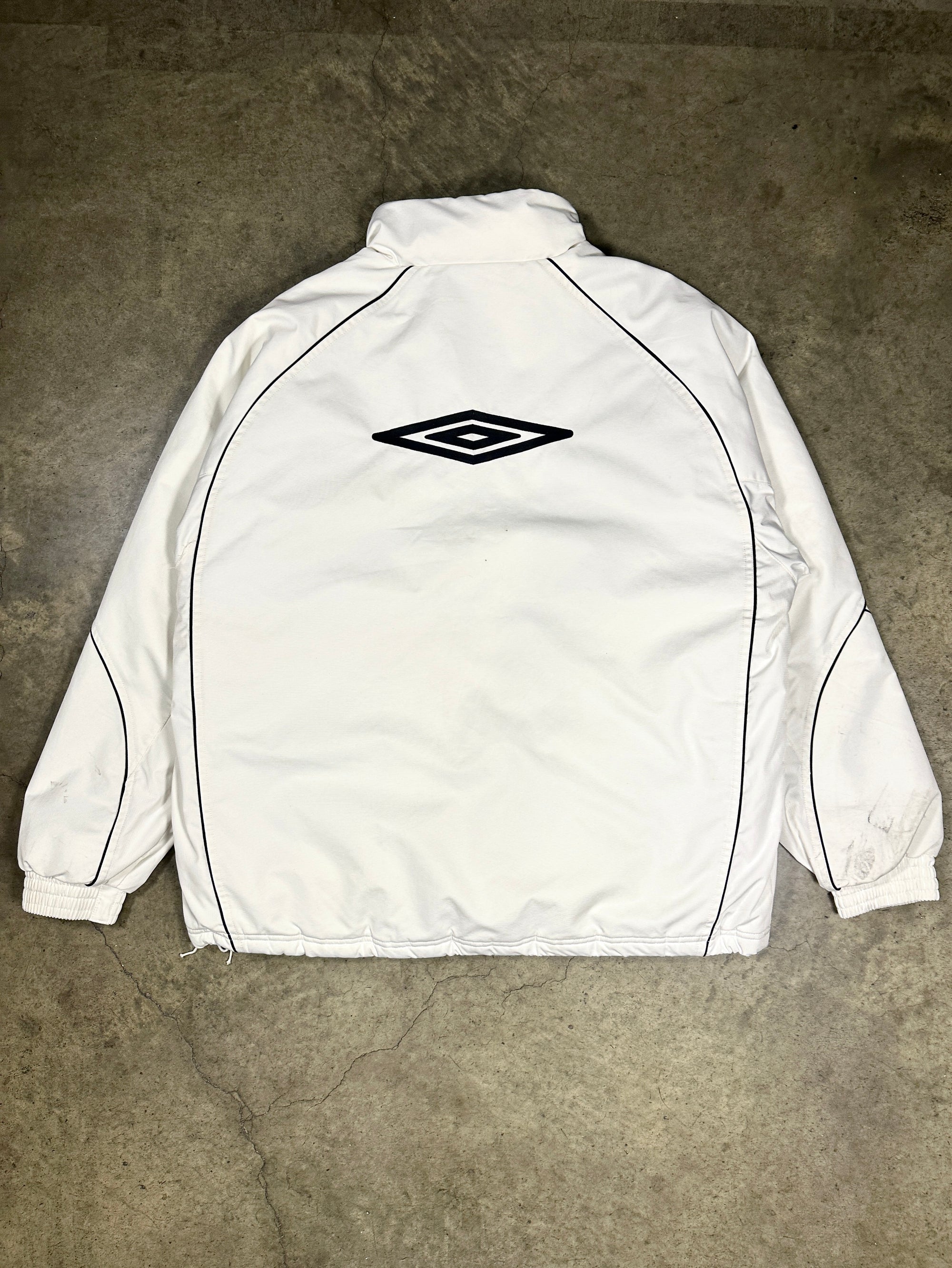 Vintage Umbro Half-Zip Anorak Puffer Jacket with detachable hood