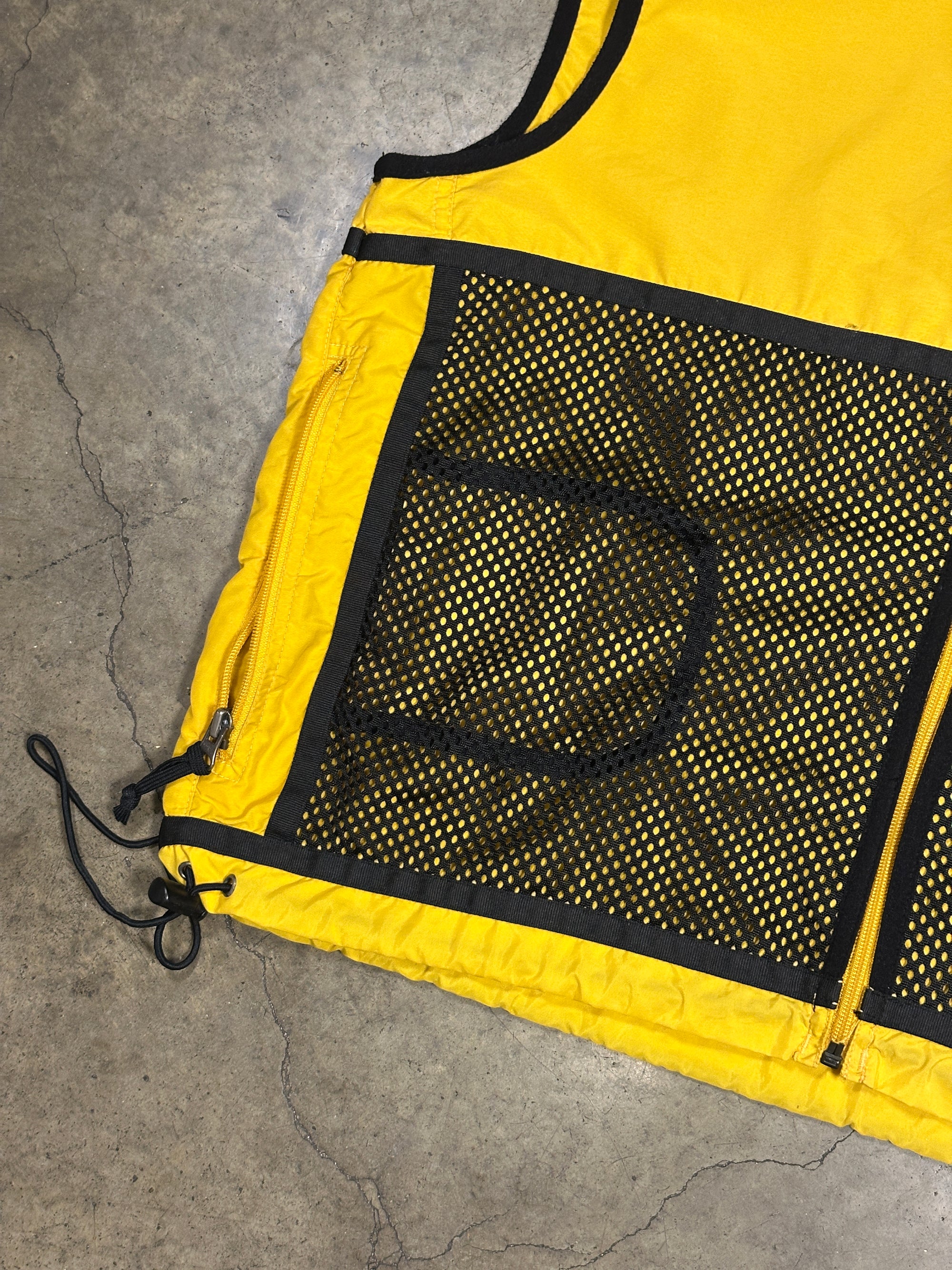 Vintage Nike ACG Utility Vest 00s in Bright Yellow
