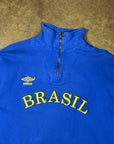 Vintage Umbro Brazil Half-Zip Jumper