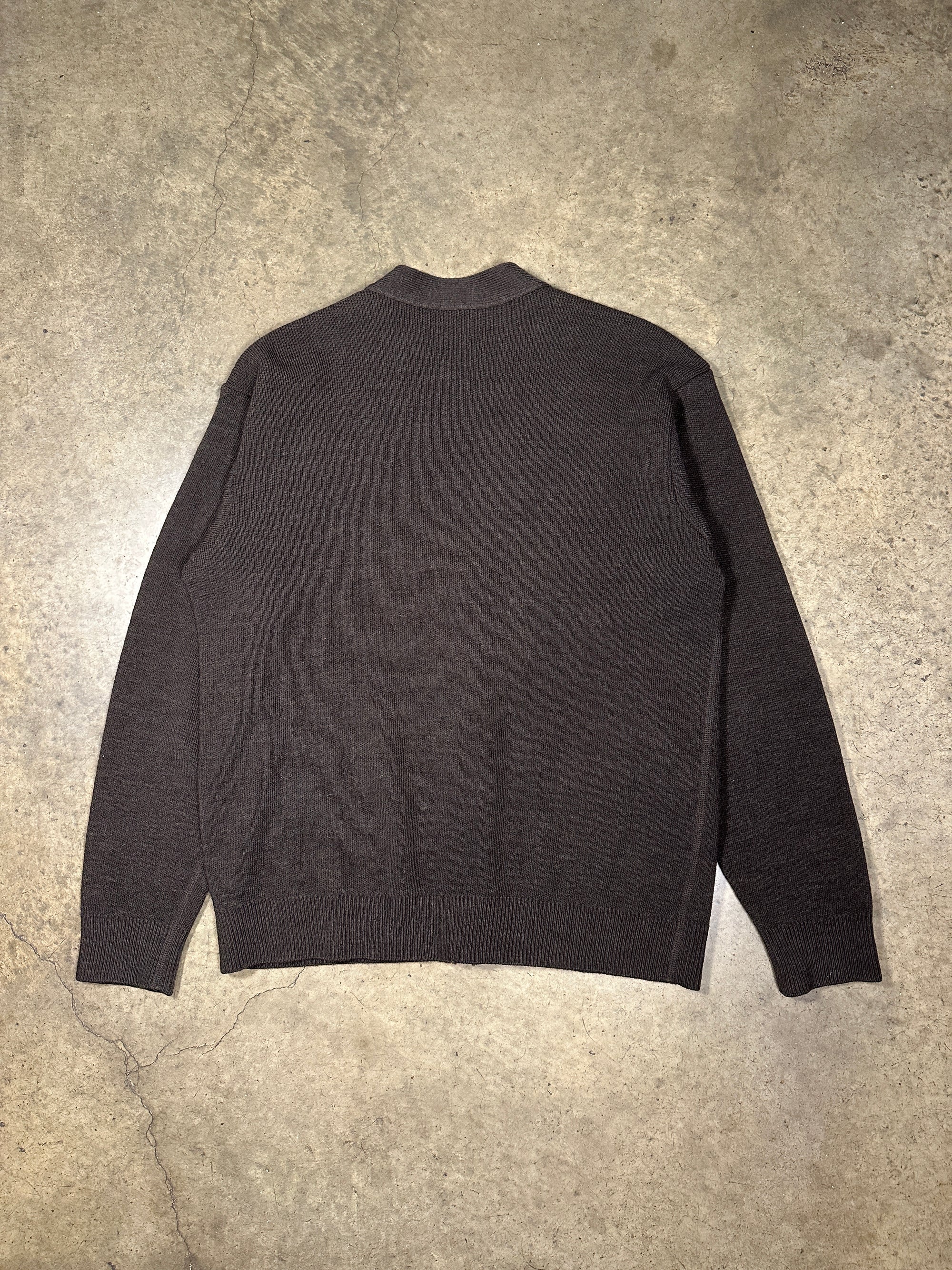 Vintage Lacoste Knit Cardigan With Pockets