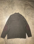 Vintage Woolrich Quarter-Zip with Leather Details