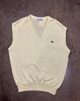 Vintage Lacoste Knit Vest in Bright Yellow