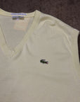 Vintage Lacoste Knit Vest in Bright Yellow