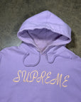 Vintage Supreme Embroidered Spellout Logo Hoodie