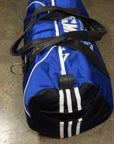 Reworked Football Duffle Bag with Leather Details by House of Milo