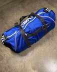 Reworked Football Duffle Bag with Leather Details by House of Milo