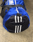 Reworked Football Duffle Bag with Leather Details by House of Milo