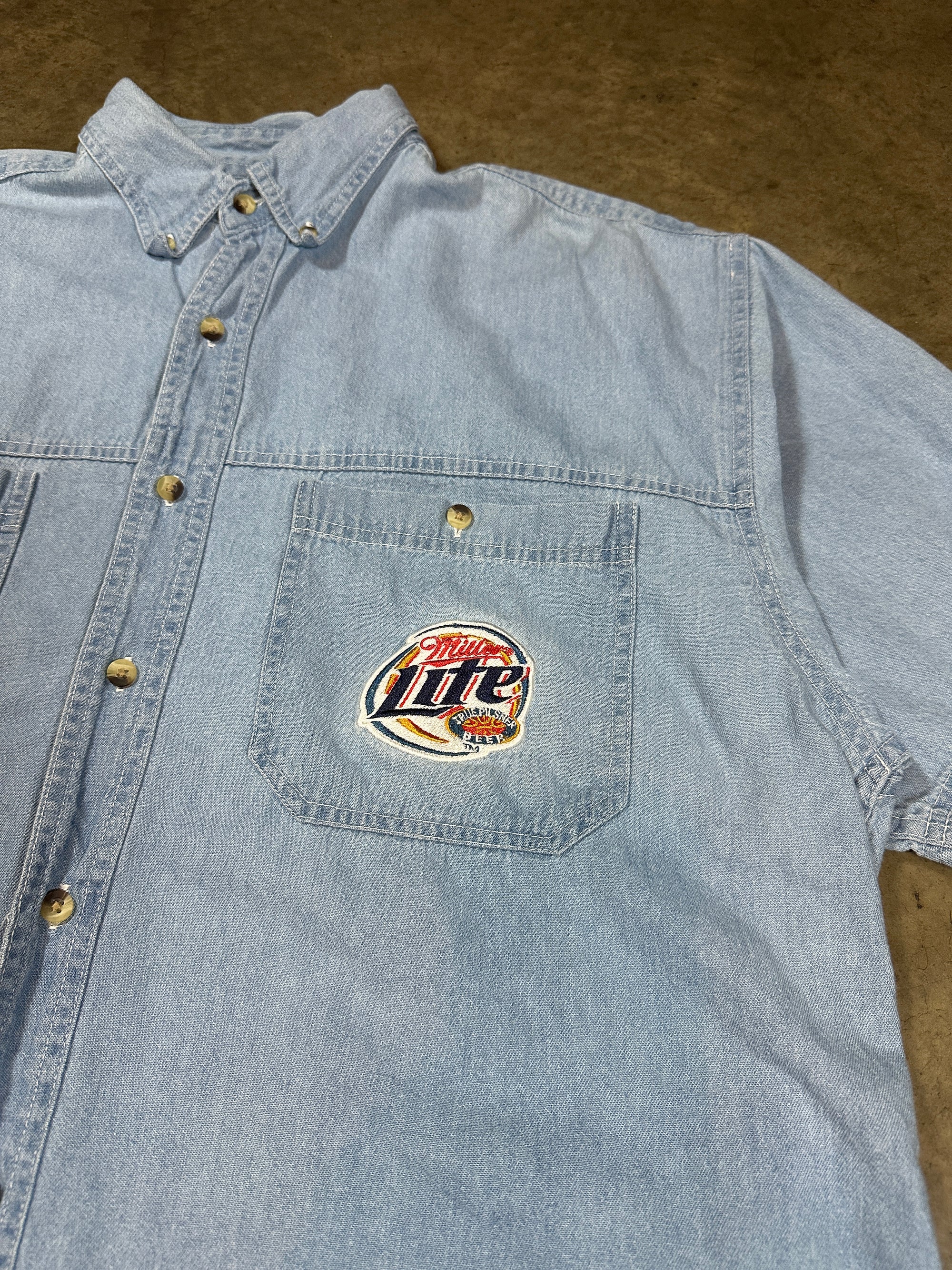 Vintage Millers Light Shortsleeve Denim Shirt