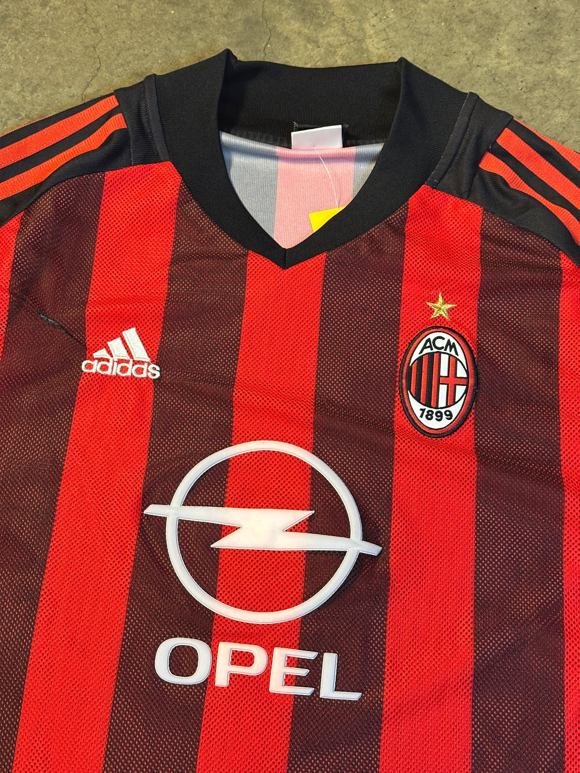 Vintage Pirlo AC Milan '02 Players Edition Adidas Football Shirt