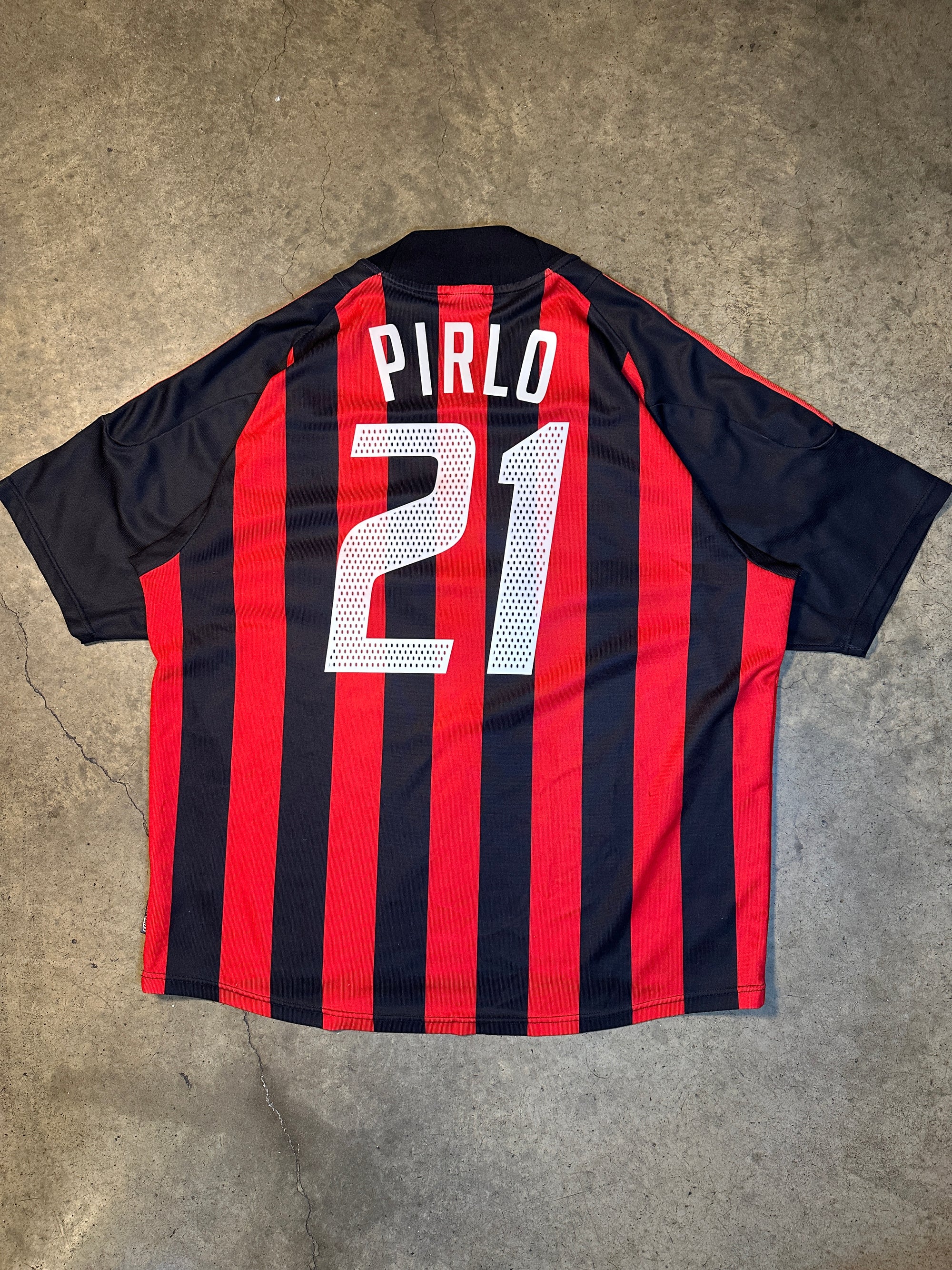 Vintage Pirlo AC Milan '02 Players Edition Adidas Football Shirt