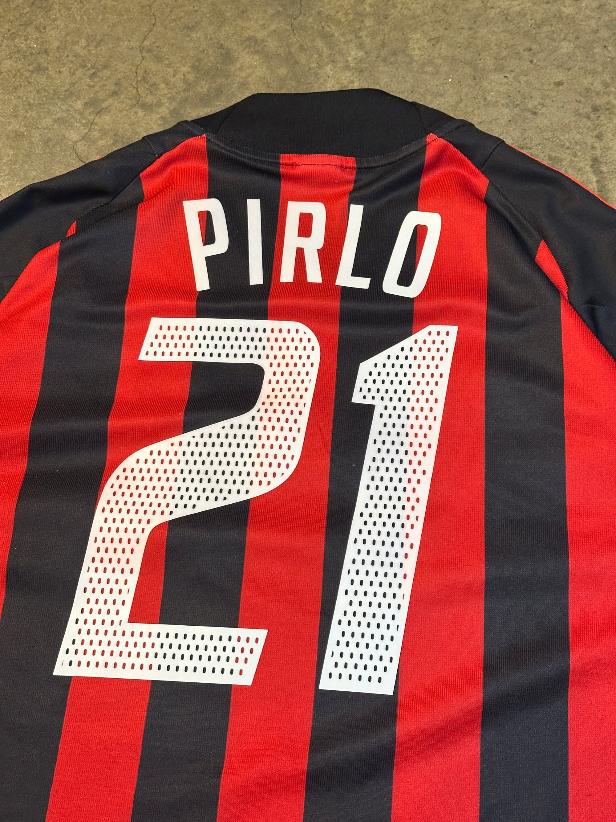 Vintage Pirlo AC Milan '02 Players Edition Adidas Football Shirt