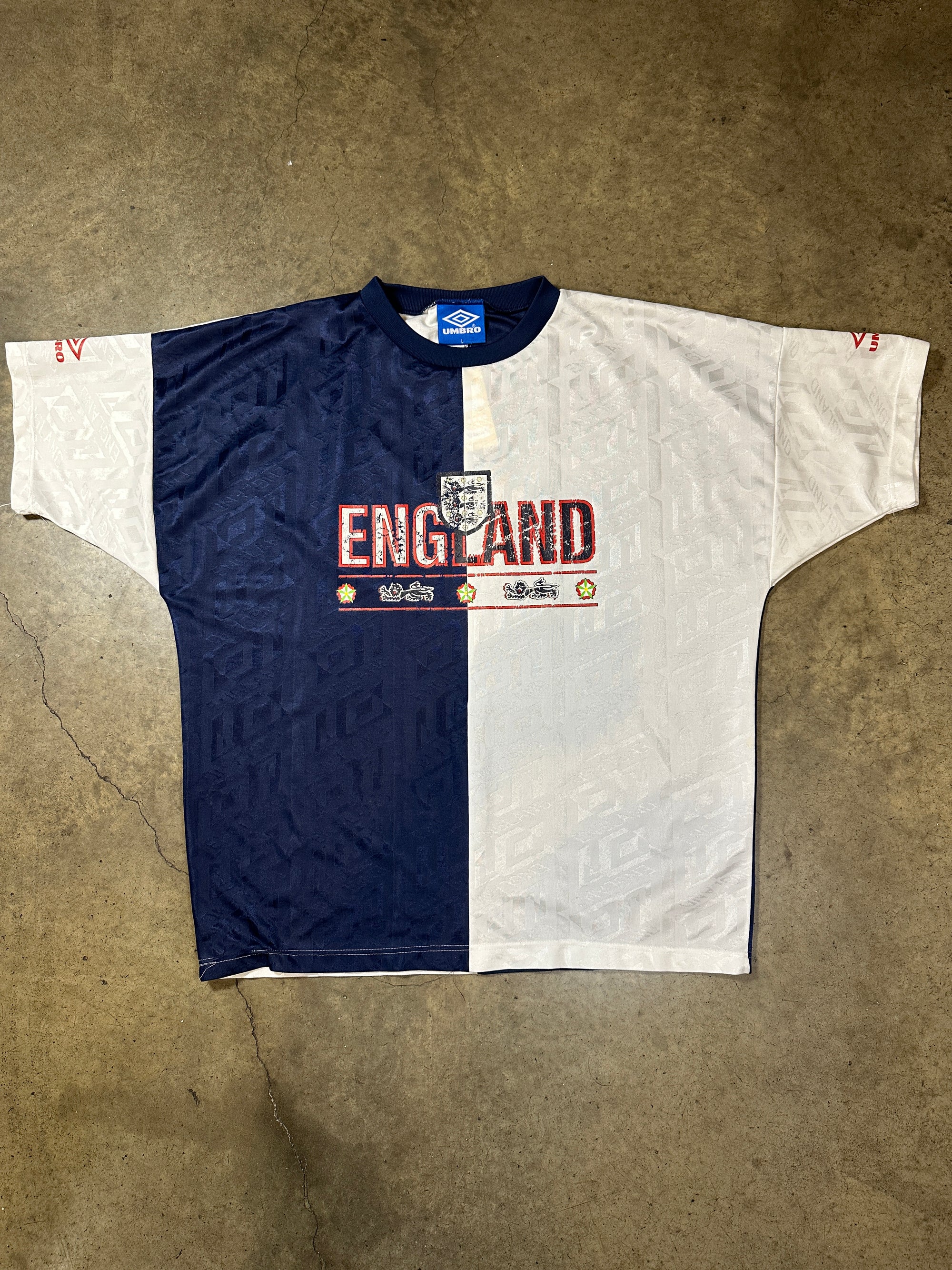 Vintage England Umbro '90 Training Top
