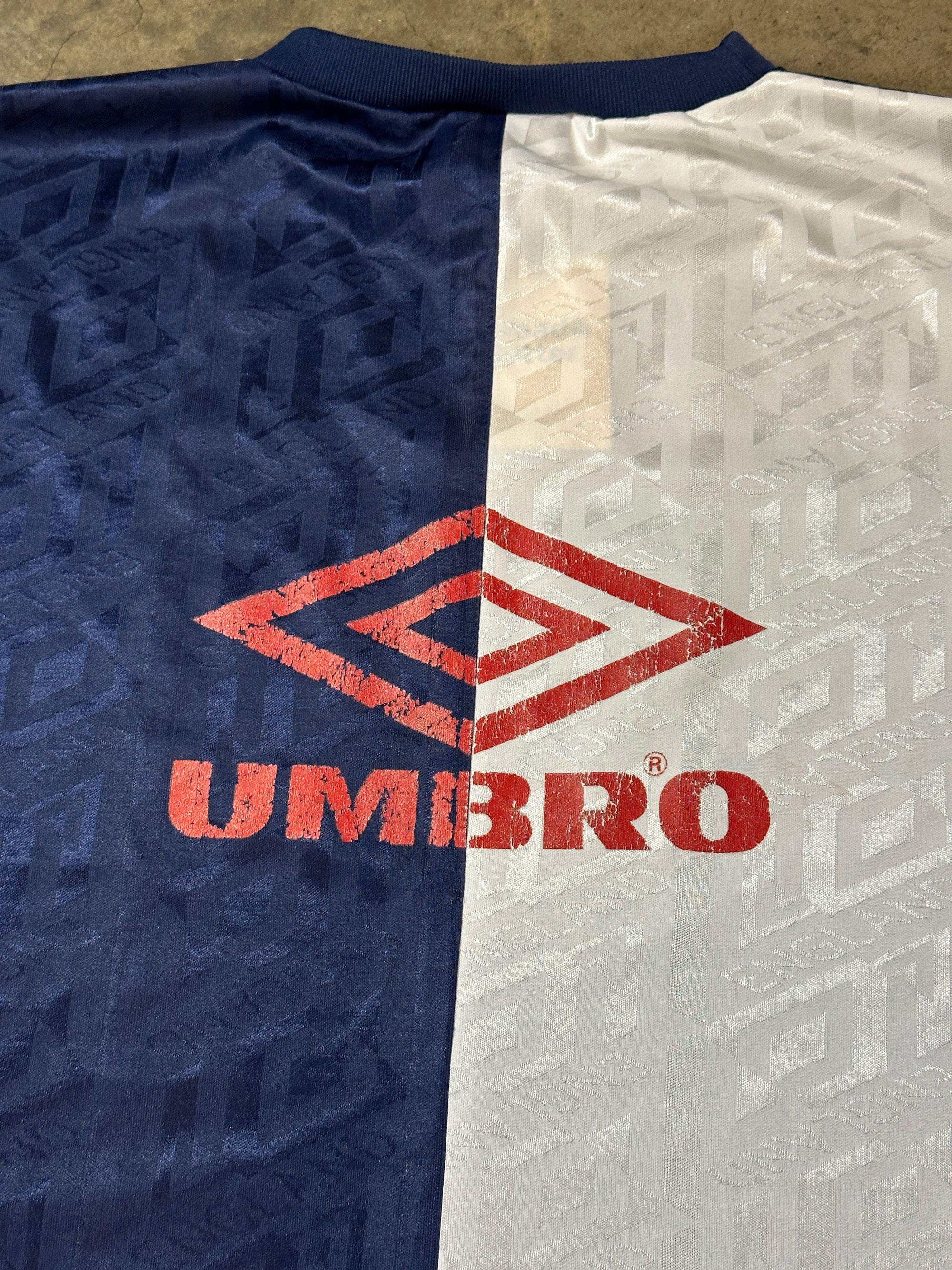 Vintage England Umbro '90 Training Top