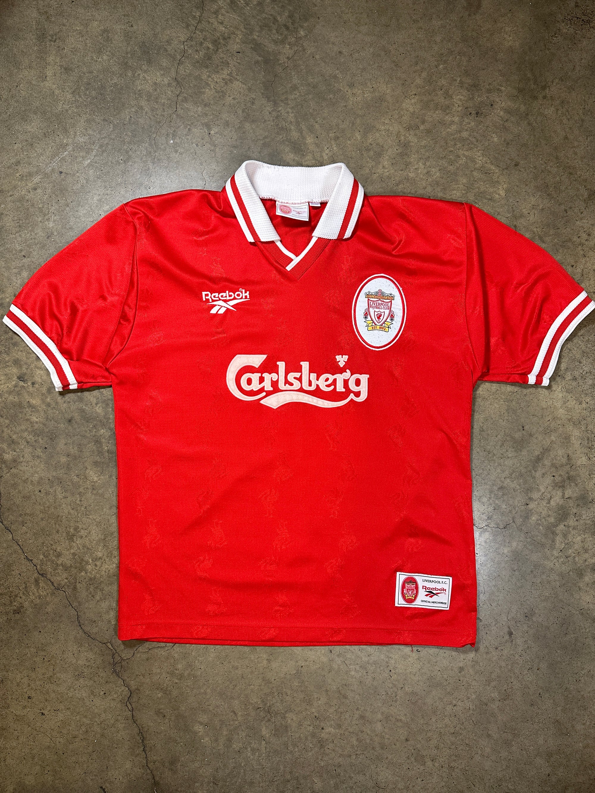 Vintage Owen Liverpool '96 Reebok Football Shirt