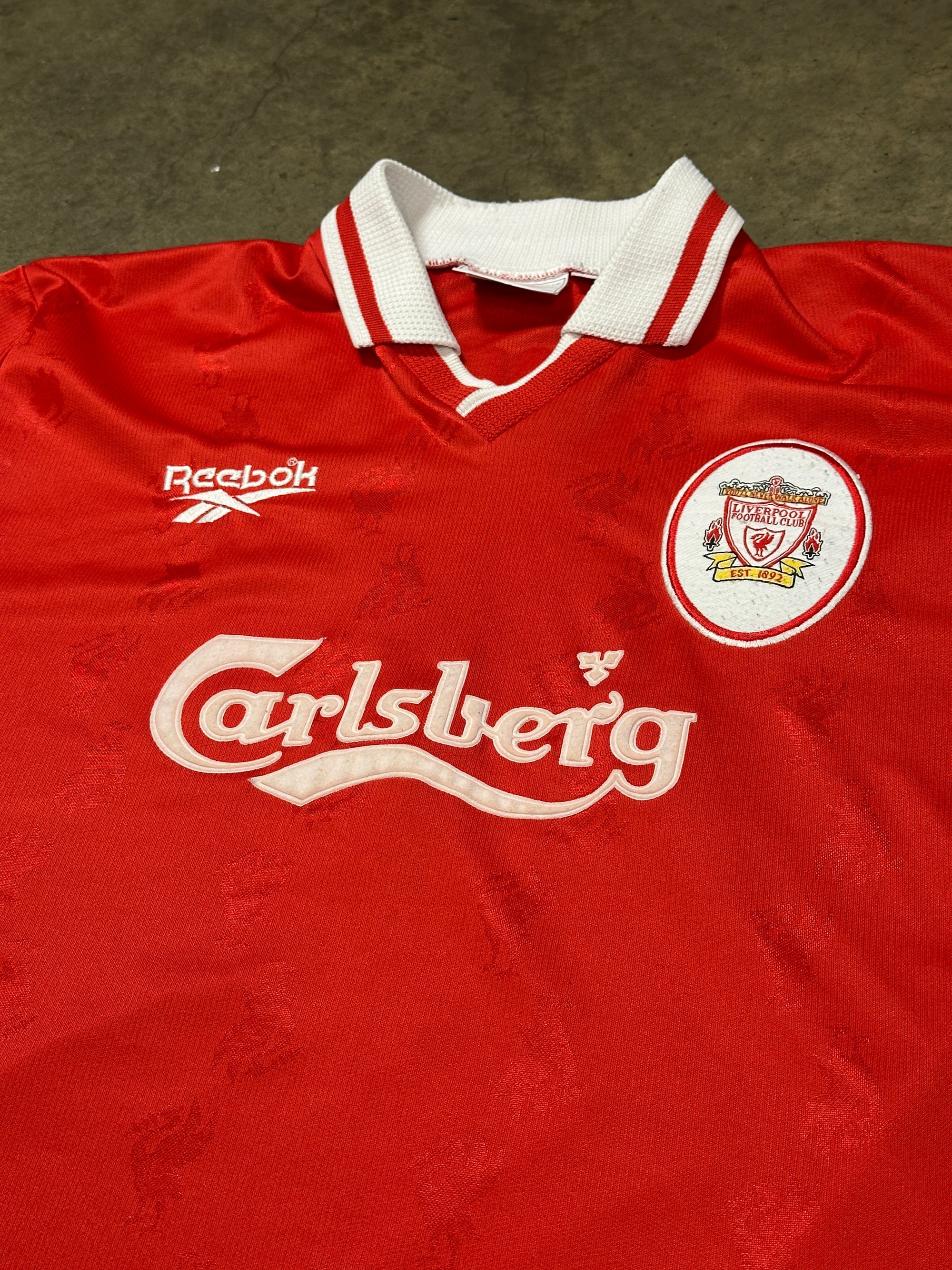 Vintage Owen Liverpool '96 Reebok Football Shirt