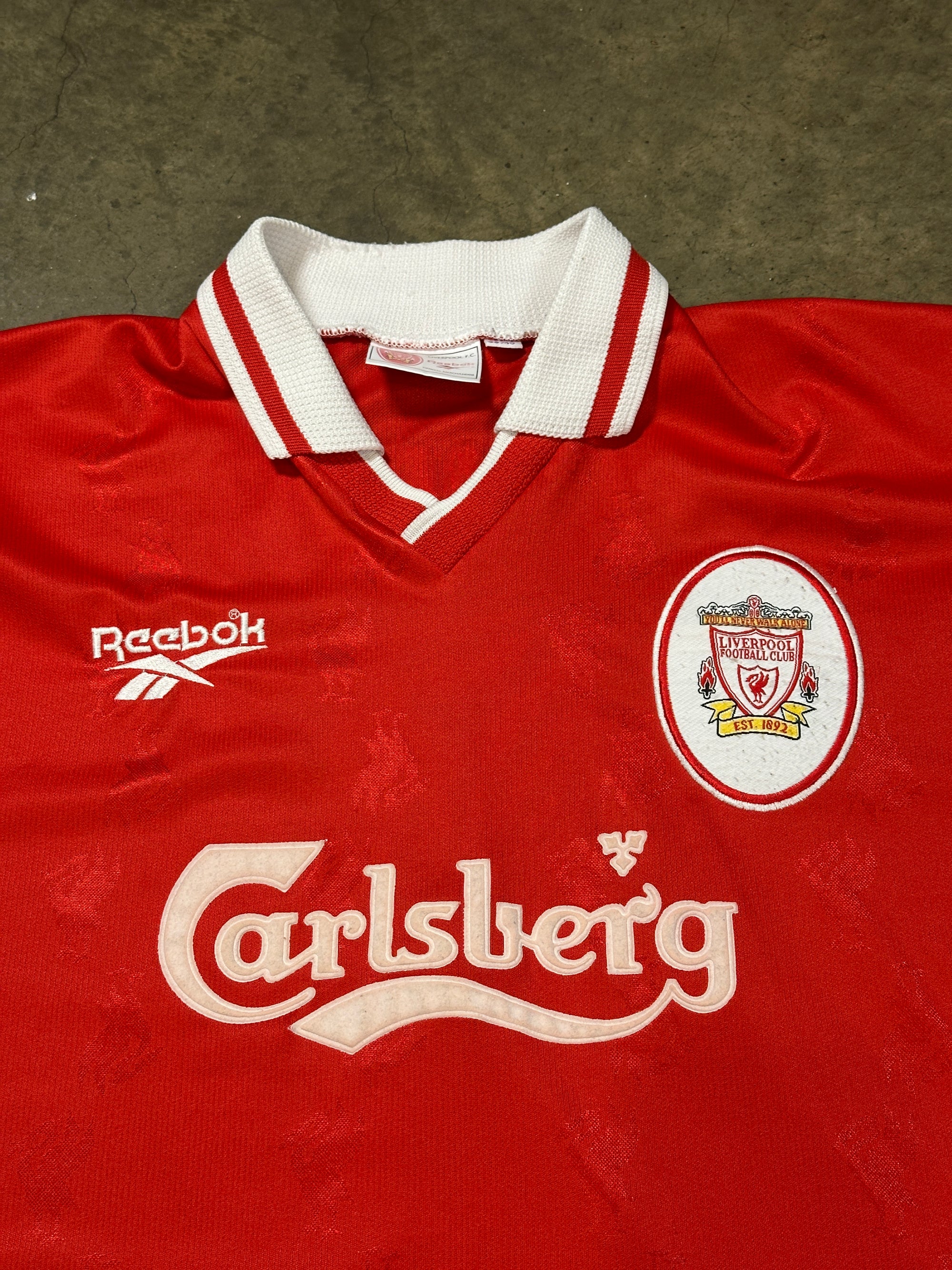 Vintage Owen Liverpool '96 Reebok Football Shirt