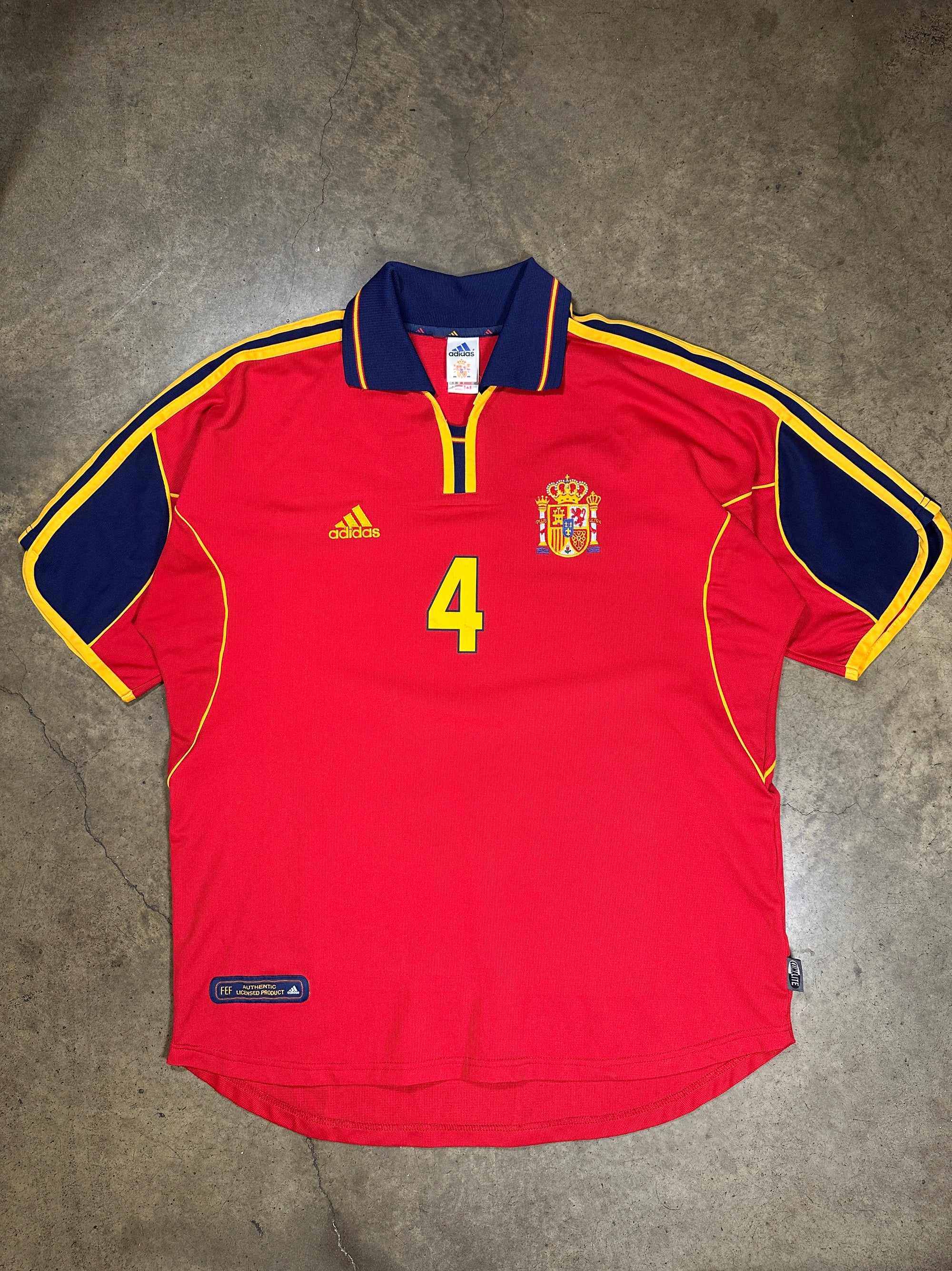 Vintage Pep Guardiola Spain '99 Football Shirt