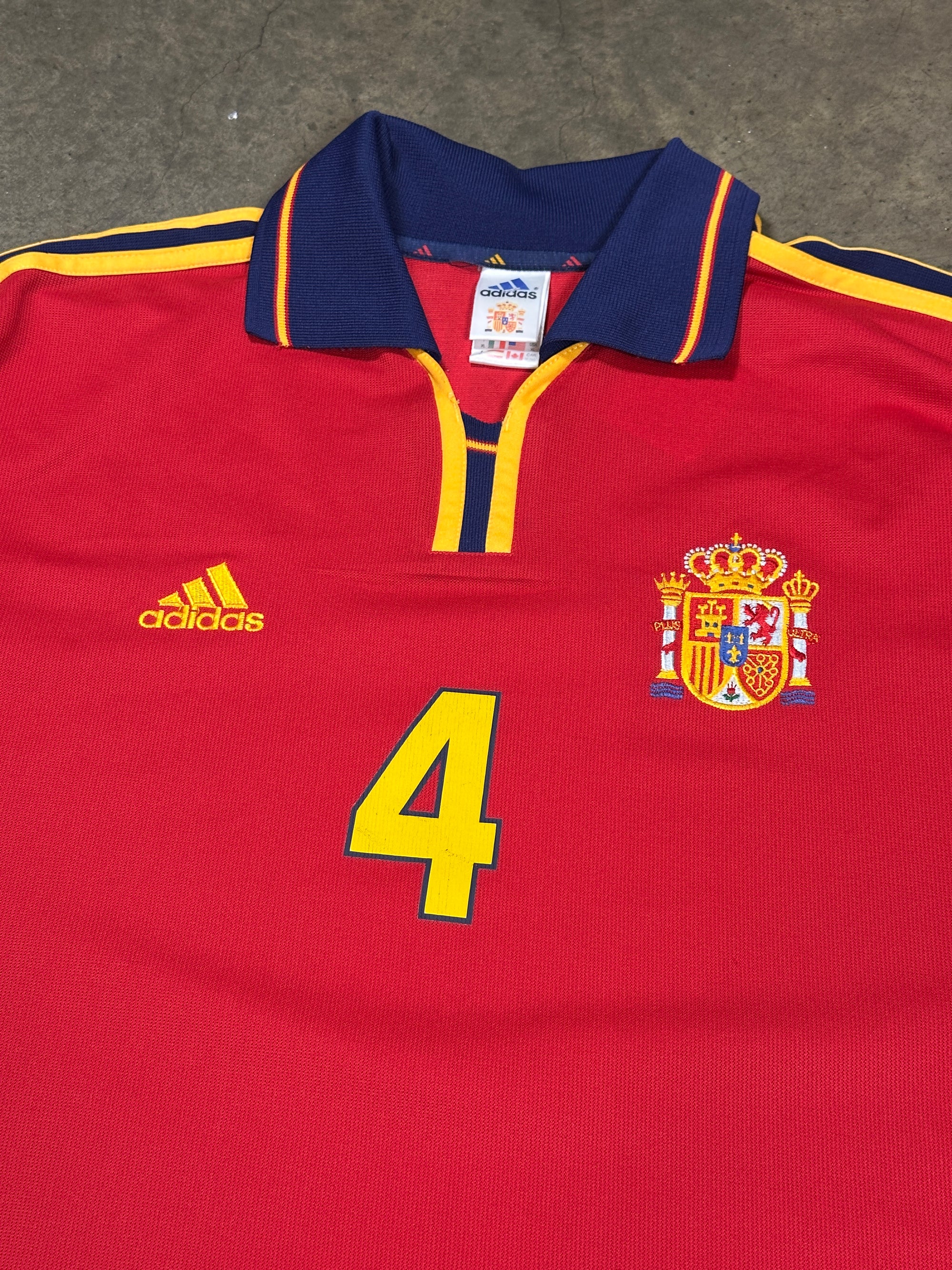 Vintage Pep Guardiola Spain '99 Football Shirt