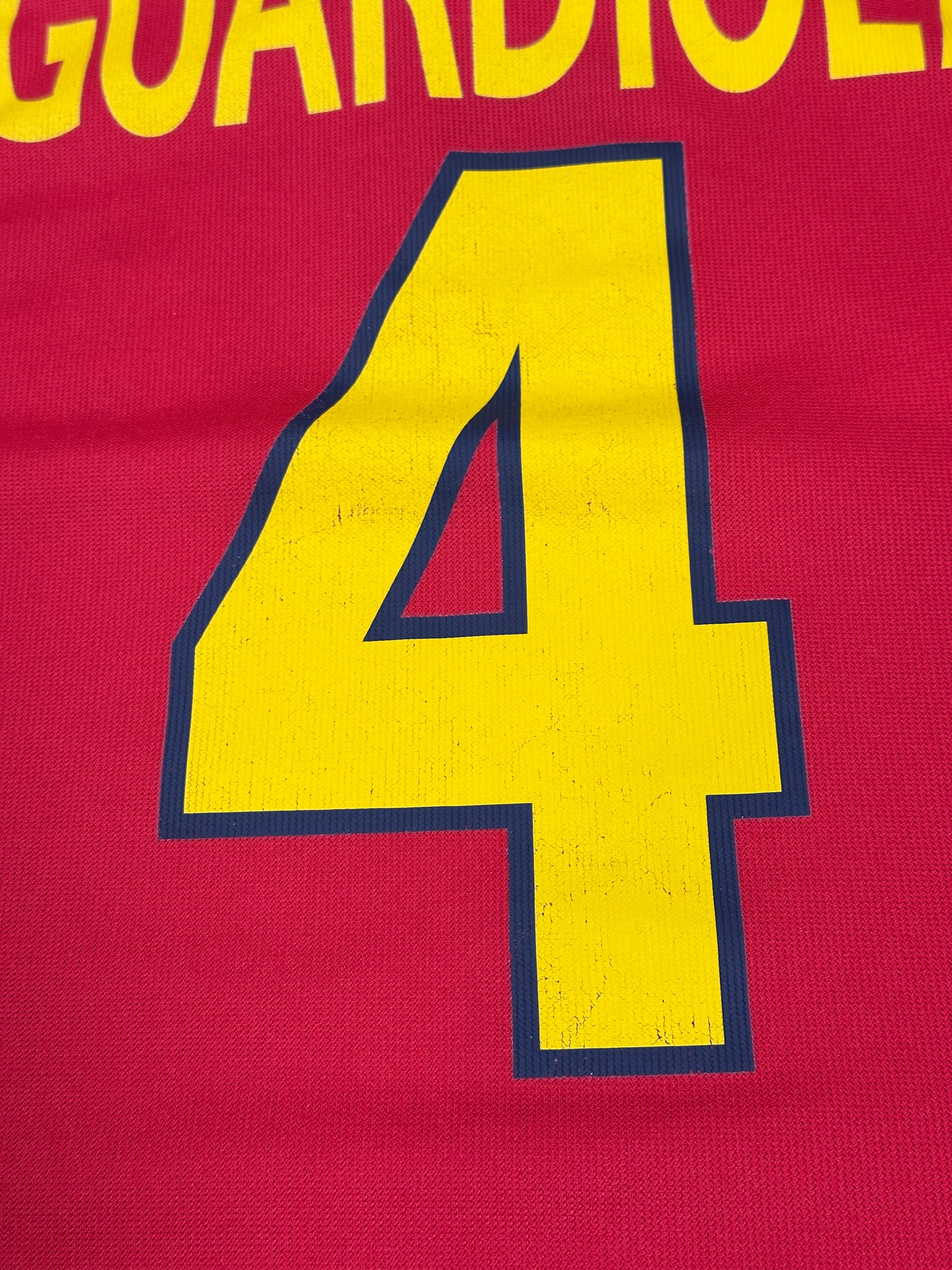Vintage Pep Guardiola Spain '99 Football Shirt