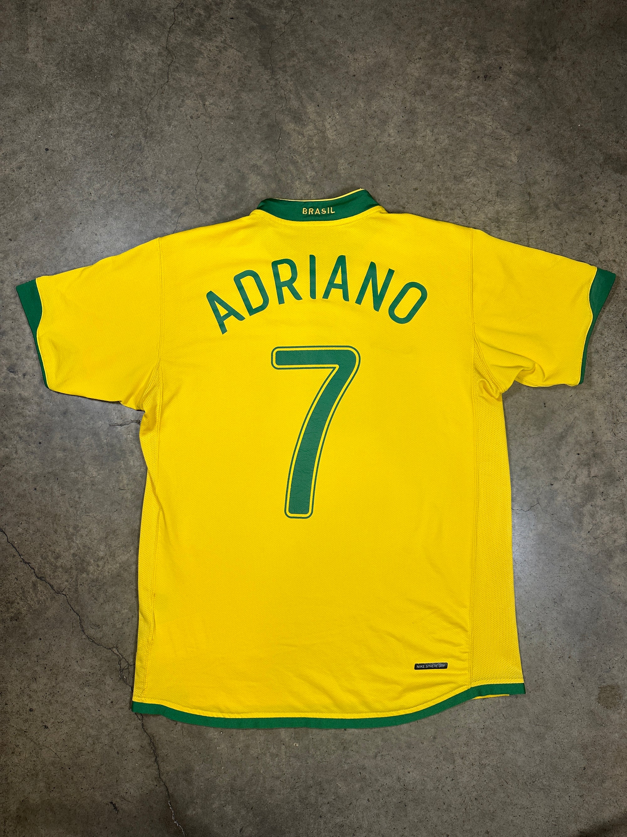 Vintage Adriano Brazil '06 Nike Football Shirt