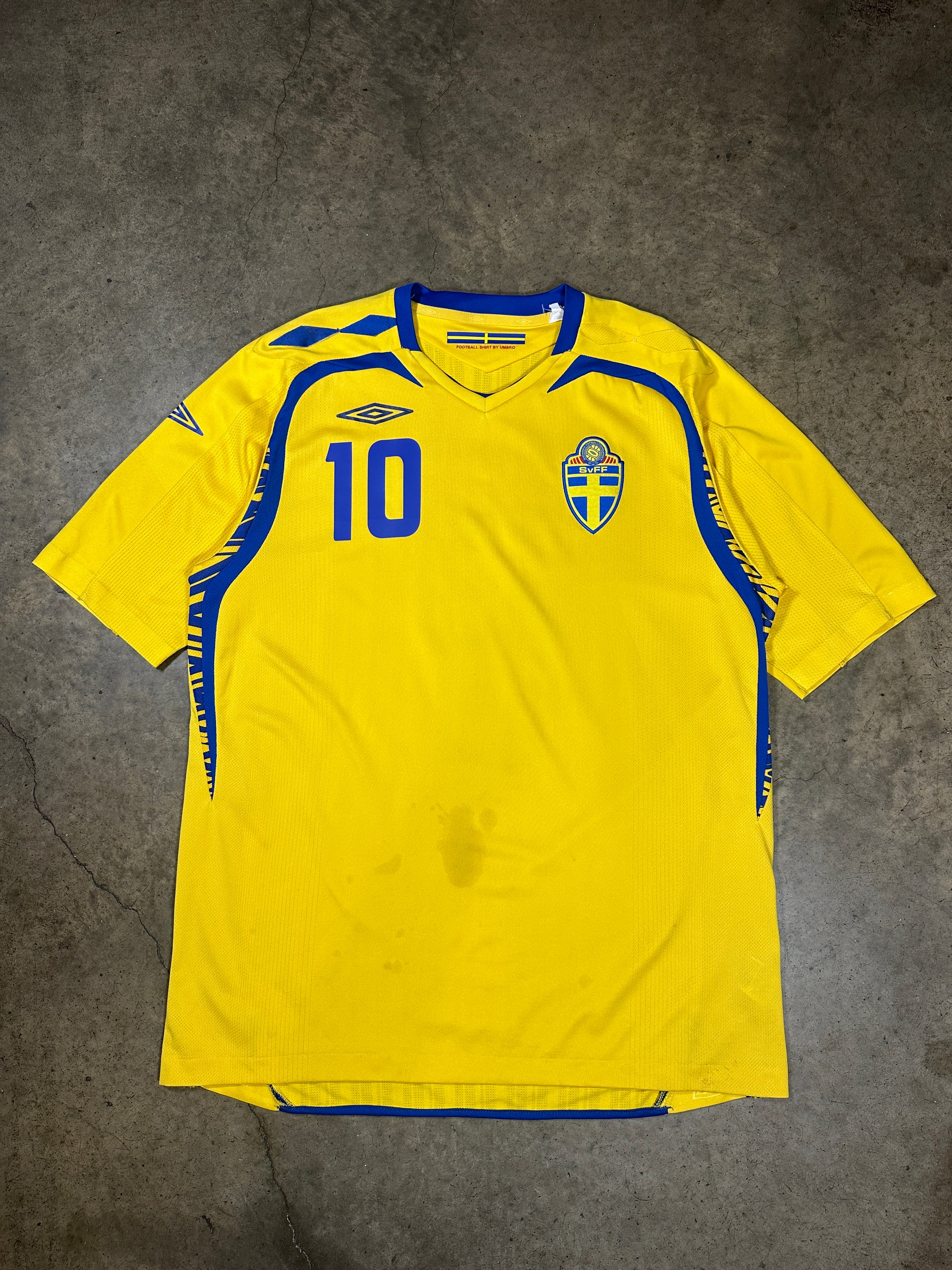 Vintage Z. Ibrahimovic Sweden '07 Umbro Football Shirt