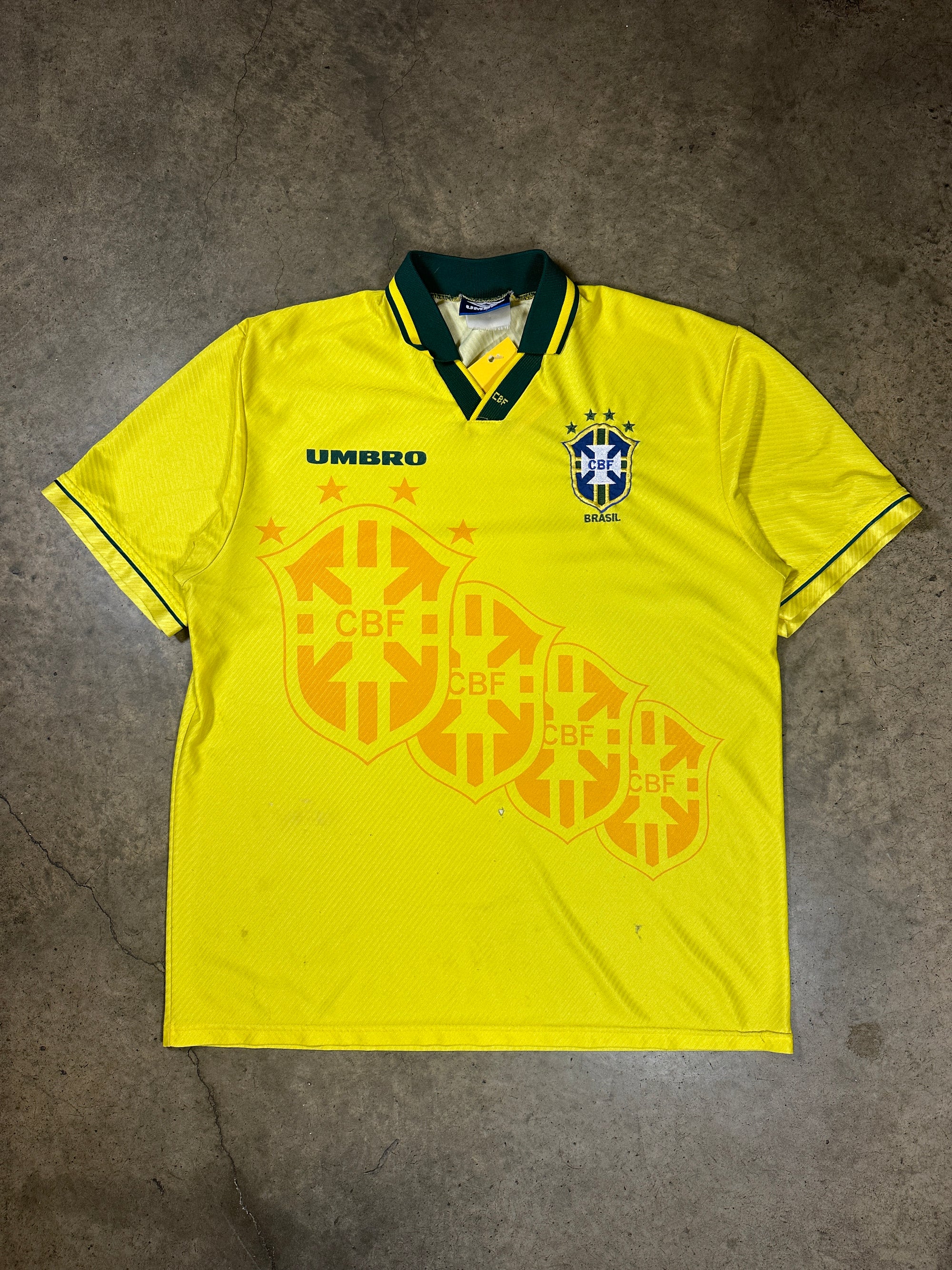 Vintage Brazil '94 Umbro Football Shirt