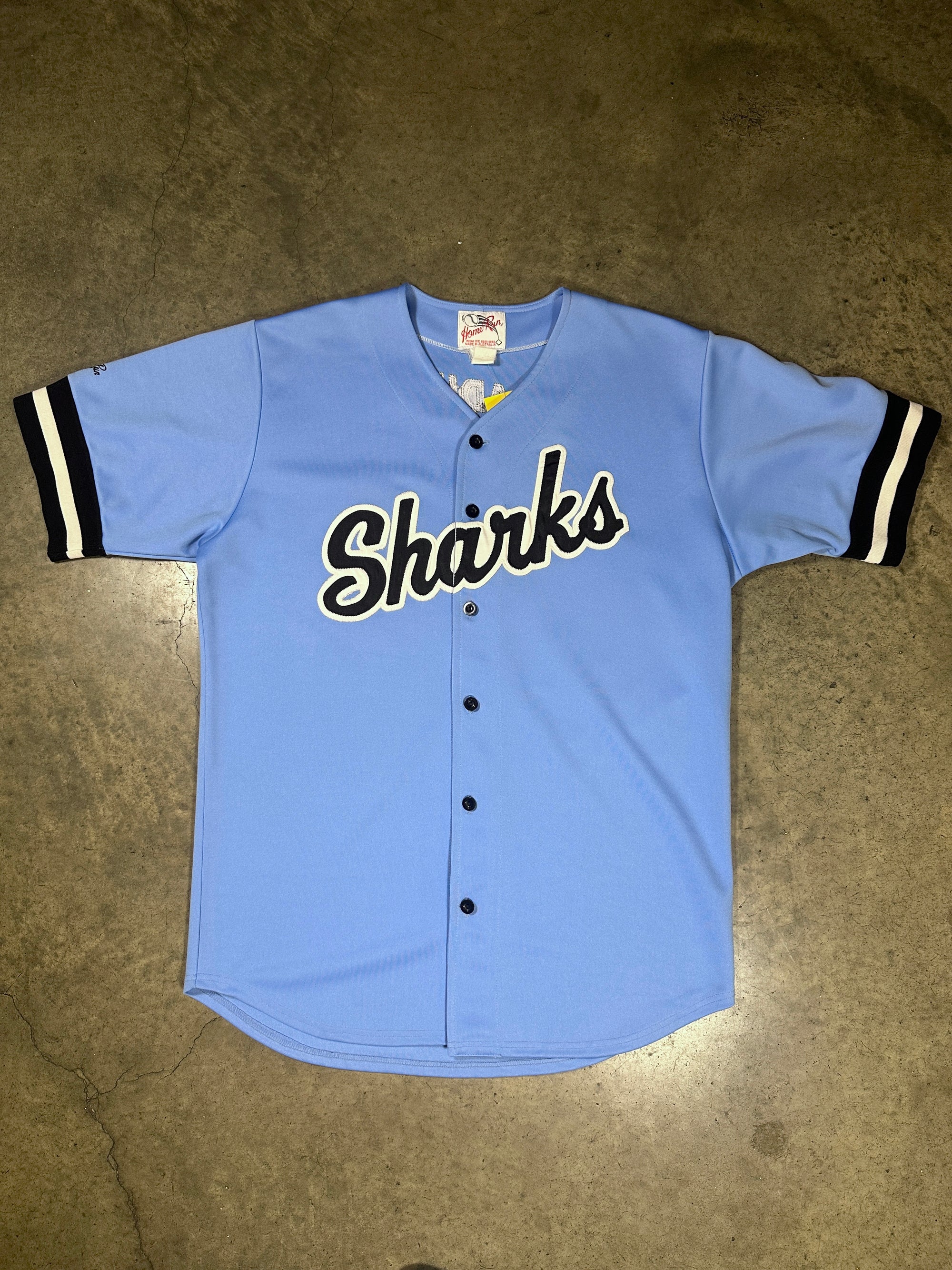 Vintage Sharks Home Run Baseball Jersey