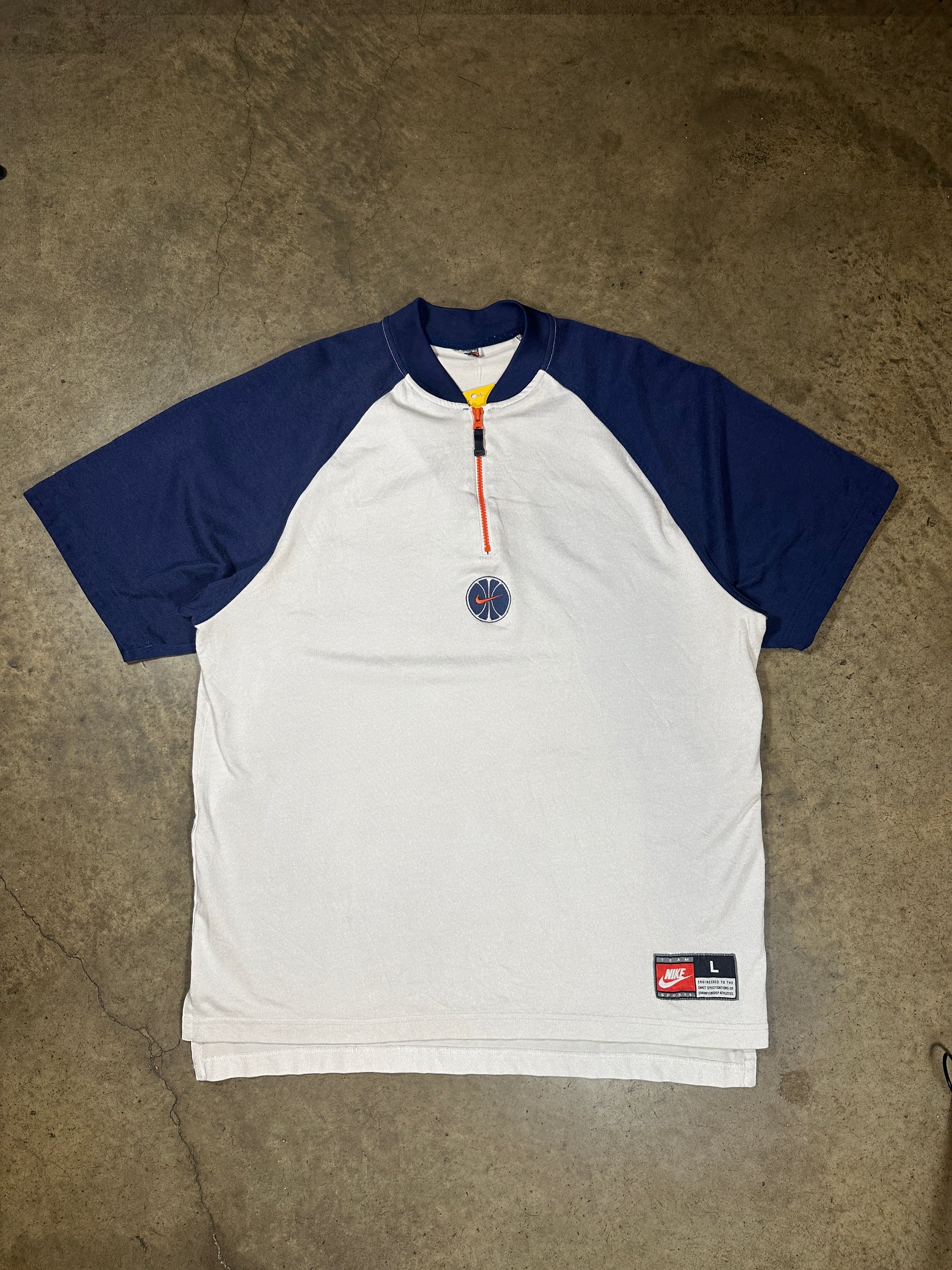 Vintage Nike Basketball Quarter-Zip T-shirt