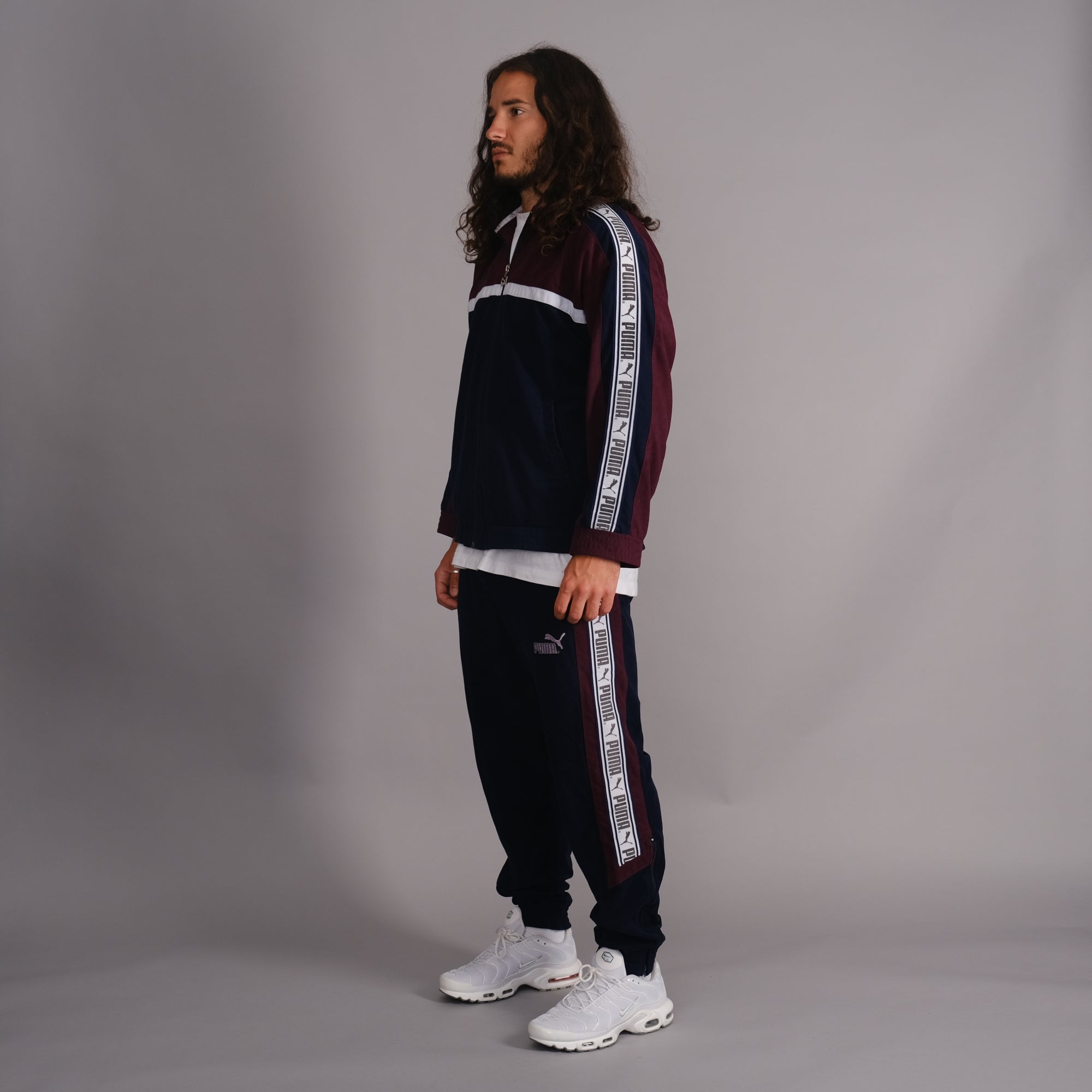 Vintage Puma Valour Tracksuit Set in Navy blue and Burgundy