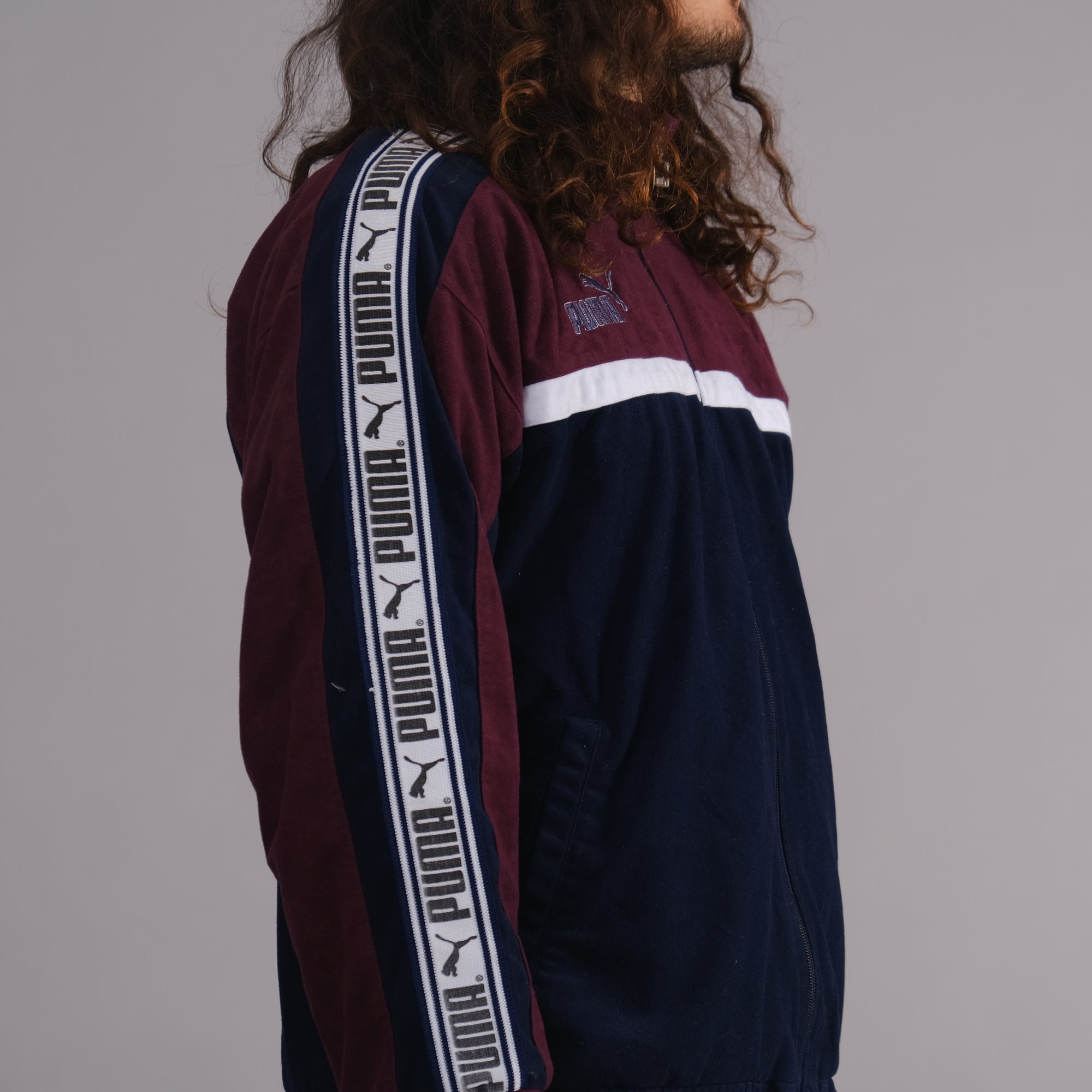 Vintage Puma Valour Tracksuit Set in Navy blue and Burgundy