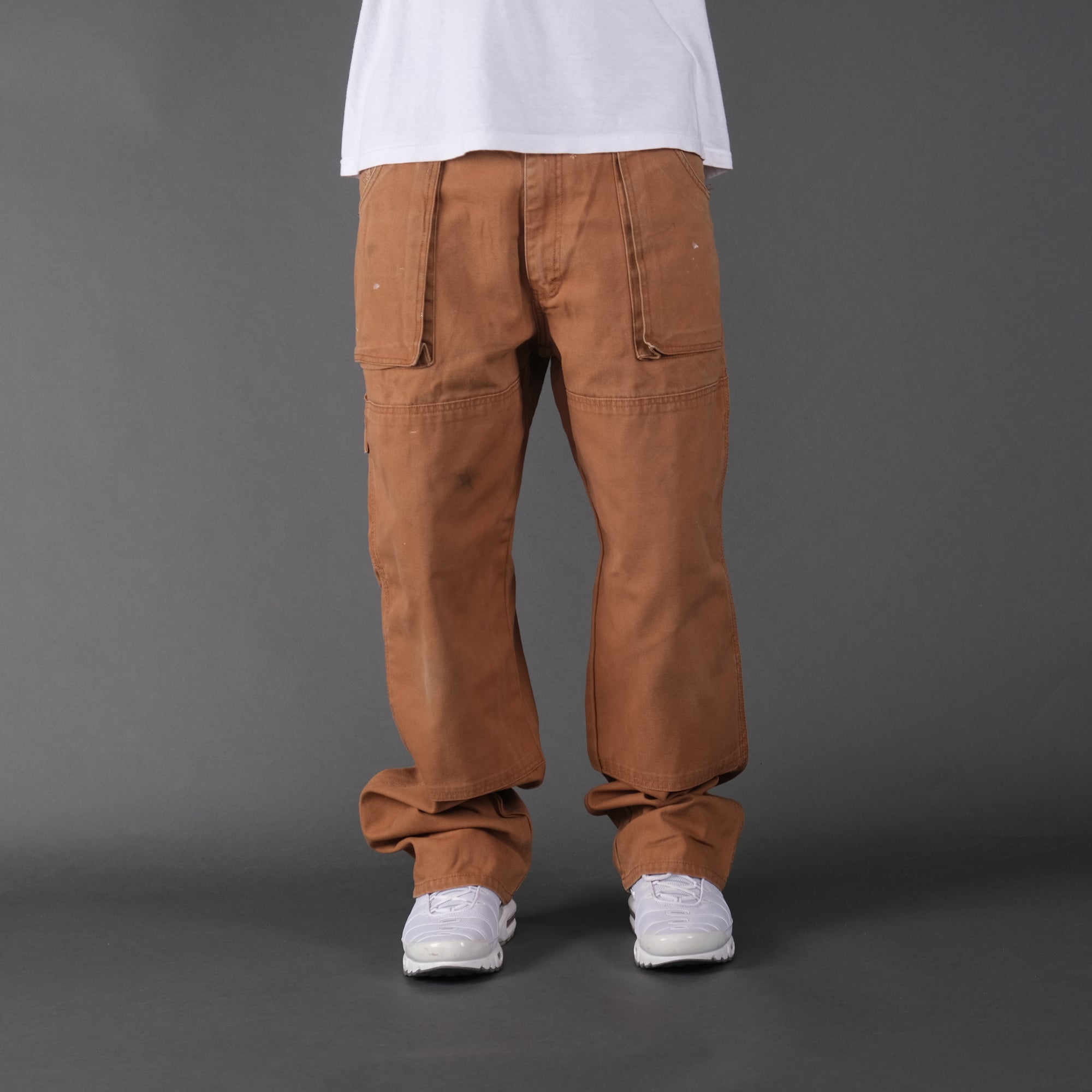 Vintage Dickies Carpenter Jeans in tan.