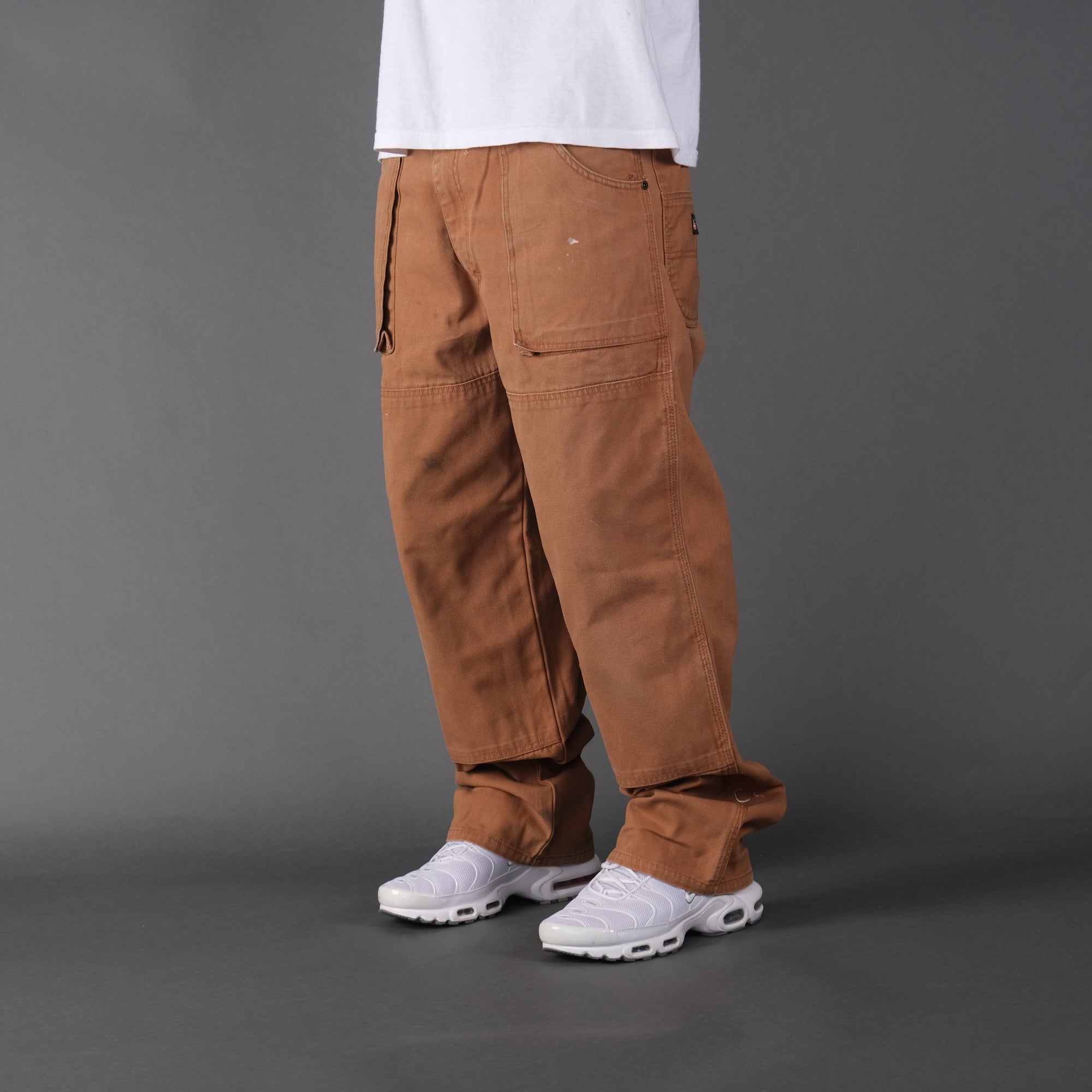 Vintage Dickies Carpenter Jeans in tan.