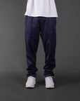 Vintage Asics Tracksuit bottoms in Navy Blue.